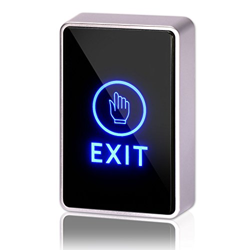 Product Cover DC 12V NC NO Rectangular, ZOTER Touch Sensor Door Exit Release Button Switch LED Light