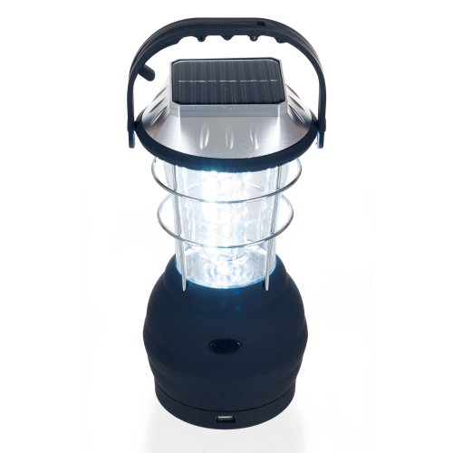 Product Cover Solar Powered, Crank Dynamo, Battery Operated Lantern- 4 Ways to Power- 180 Lumen 36-LED with Adjustable Settings for Camping, Emergency by Whetstone