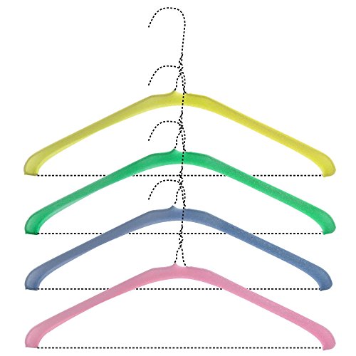 Product Cover HANGERWORLD 100 Foam Cover Garment Protector Shoulder Guards Wire Coat Hangers Closet Dry Cleaning Laundry