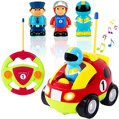 Product Cover Remote Controlled Cartoon Police Car with Sound and Flashing Lights
