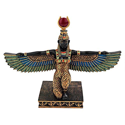 Product Cover Design Toscano Isis Goddess of Beauty Egyptian Decor Statue, 9 Inch, Full Color