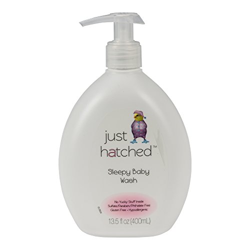 Product Cover Just Hatched Sleepy Baby Wash, Made with Essential Oils, Relaxing, Calming, Moisturizing, Gluten Free, Hypoallergenic, 13.5 fl oz
