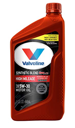Product Cover Valvoline  High Mileage with MaxLife  Technology SAE 5W-30 Synthetic Blend Motor Oil 1 QT