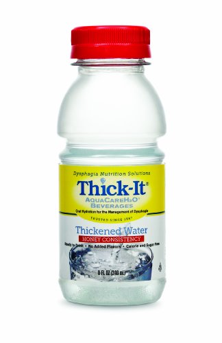 Product Cover Thick-It AquaCare H2O: Pre-Thickened Water, Honey-thick liquid, (1 Case: 24 x 8 oz. Bottles)