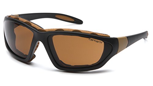 Product Cover Carhartt Carthage Safety Eyewear with Vented Foam Carriage, Sandstone Bronze Anti-fog Lens