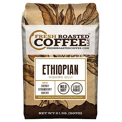 Product Cover Ethiopian Sidamo Guji Natural Coffee, Whole Bean, Fresh Roasted Coffee LLC (2 lb.)