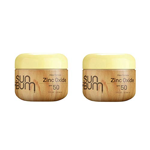 Product Cover Sun Bum Original Moisturizing Sunscreen Clear Zinc SPF 50. Vegan and Reef Friendly (Octinoxate & Oxybenzone Free) Broad Spectrum UVA/UVB Sunscreen with Vitamin E (1 oz) - Pack of 2.