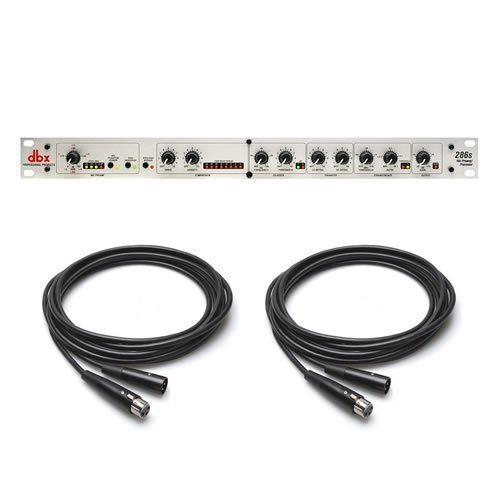 Product Cover DBX 286S Preamplifier Channel Strip Mic Pre Amp w/ 2x 25' XLR Cables NEW