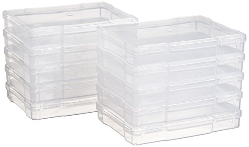 Product Cover IRIS 10-Piece Photo and Craft Storage Case, 5 by 7-Inch, Clear