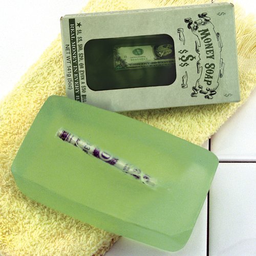 Product Cover Set of 2 Money Soap Cash In Every Bar Scented Practical Joke Gag Present