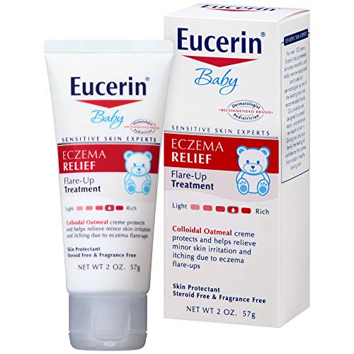 Product Cover Eucerin Baby Eczema Relief Flare-Up Treatment - Steroid & Fragrance Free for 3+ Months of Age - 2 oz. Tube
