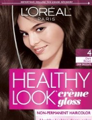 Product Cover L'Oreal Paris Healthy Look Creme Gloss Color, Dark Brown/Dark Chocolate 4 (Pack of 3)