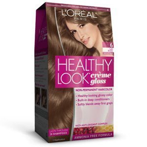 Product Cover L'Oreal Paris Healthy Look Creme Gloss Color, Light Brown/Chocolate Praline 6 by L'Oreal Paris