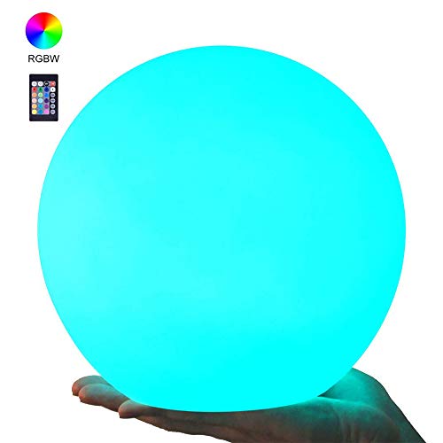 Product Cover LOFTEK LED Light Ball : 8-inch RGB Dimmable Globe Mood Lamp with Remote Control, 16 Colors Changing Floating Pool Lights, 5V USB Fast Charging, IP68 Waterproof Orbs,Perfect for Nursery or Decor Use
