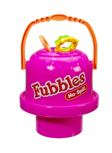 Product Cover Little Kids Fubbles No-Spill Big Bubble Bucket in Pink for Multi-Child Play, Made in the USA