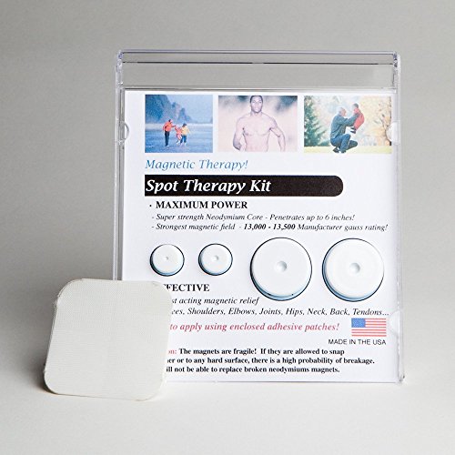 Product Cover ProMagnet Magnetic Therapy Spot Magnets Over 13,000 Gauss - Contains 4 Powerful Magnets. Made in USA