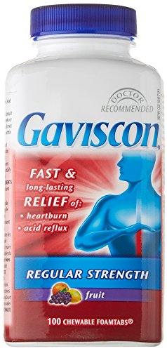 Product Cover Gaviscon Regular Strength Fruit- Long-lasting Acid Reflux and Heartburn Relief 100 Count