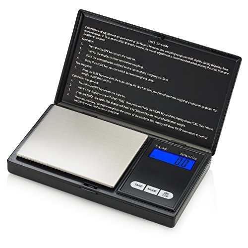 Product Cover Smart Weigh SWS600 Elite Pocket Sized Digital Scale 600 x 0.1g, Black