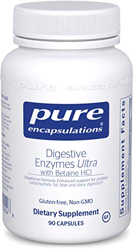 Product Cover Pure Encapsulations - Digestive Enzymes Ultra with Betaine HCl - Comprehensive Blend of Vegetarian Digestive Enzymes with Betaine HCl - 90 Capsules