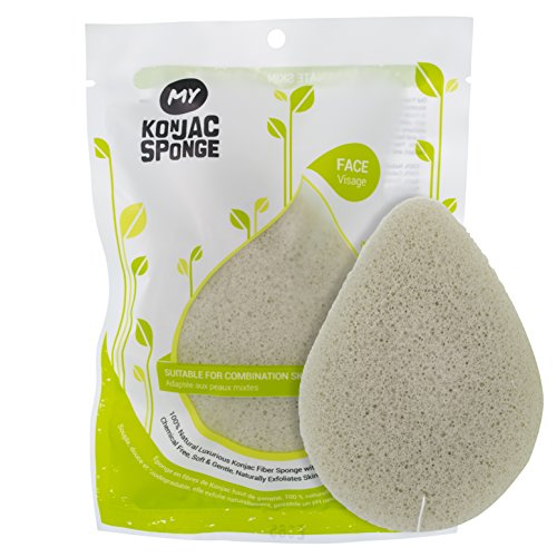 Product Cover My Konjac Sponge All Natural Fiber French Green Clay Facial Sponge
