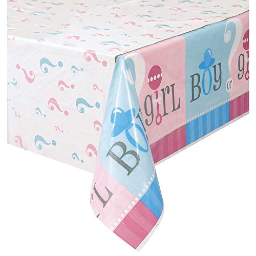 Product Cover Gender Reveal Plastic Tablecloth, 84