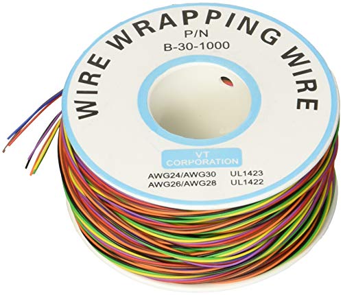 Product Cover uxcell® uxcellP/N B-30-1000 200M 30AWG 8-Wire Colored Insulation Test Wrapping Cable