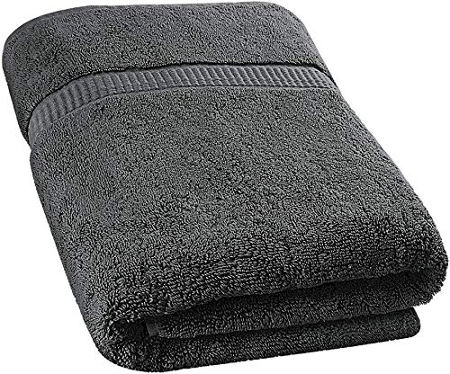 Product Cover Extra Large Bath Towel (35 x 70 Inches) - Luxury Bath Sheet - Grey