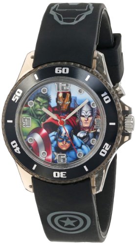 Product Cover Marvel The Avengers Kids' AVG3508 Watch with Black Rubber Band