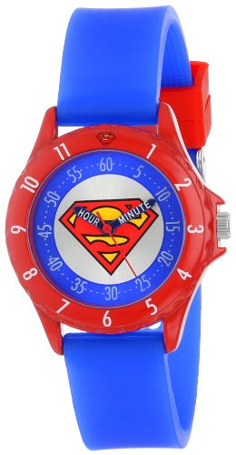 Product Cover Superman Kids' SUP9010 Watch with Blue Rubber Band