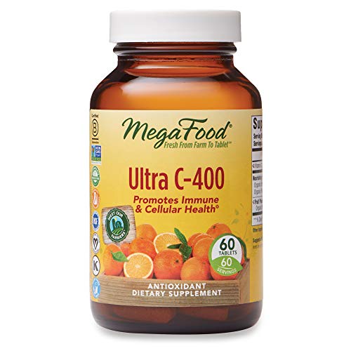 Product Cover MegaFood, Ultra C-400, Supports Immune and Cellular Health, Antioxidant Vitamin C Supplement, Gluten Free, Vegan, 60 Tablets (60 Servings) (FFP)