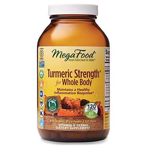 Product Cover MegaFood - Turmeric Strength for Whole Body, Supports Healthy Aging, 120 Tablets (FFP)