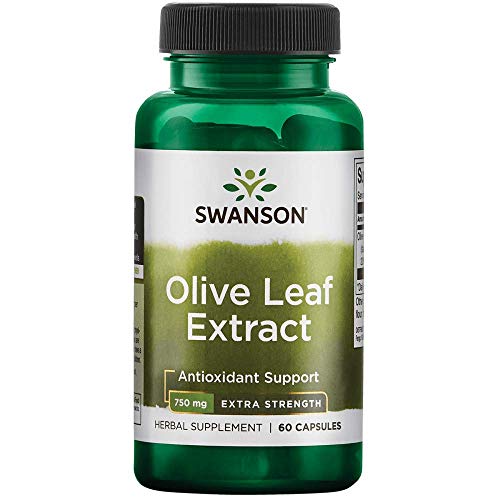 Product Cover Swanson Olive Leaf Extract Super Strength 750 Milligrams 60 Capsules