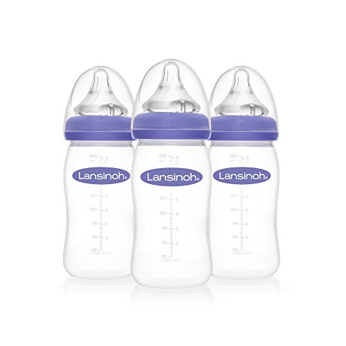 Product Cover Lansinoh Breastfeeding Bottles for Baby, 8 ounces, 3 count