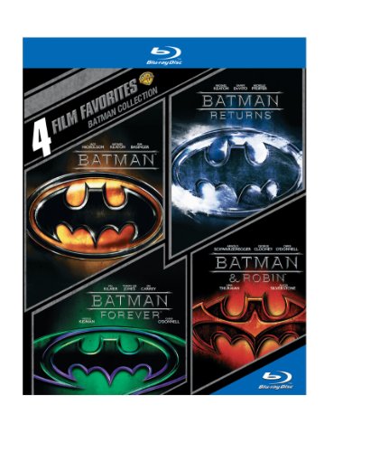 Product Cover 4 Film Favorites: Batman Collection (Batman / Batman Returns / Batman Forever / Batman & Robin) [Blu-ray]
