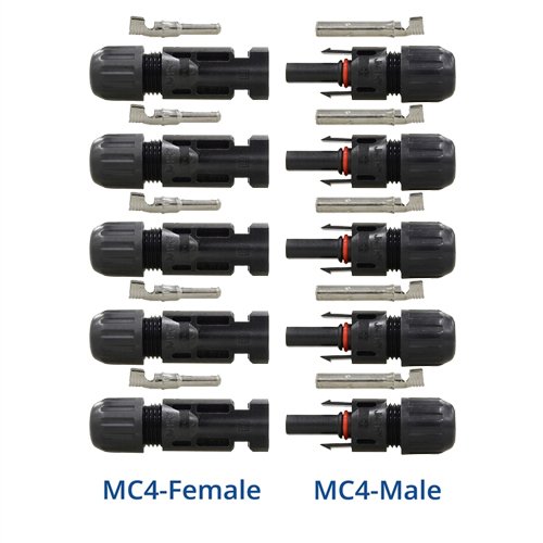 Product Cover RENOGY 5 Pair MC4 Male/Female Solar Panel Cable Connectors Double Seal Rings for Better Waterproof Effect