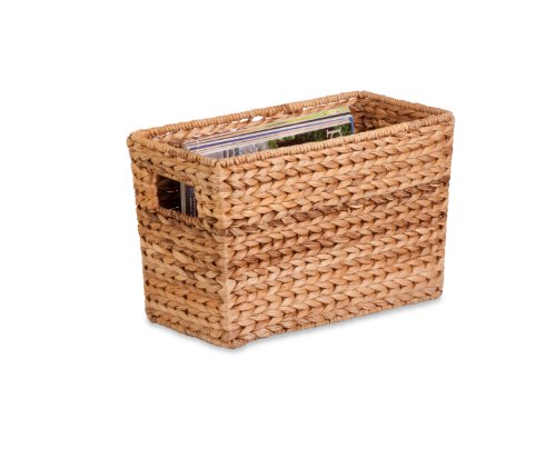 Product Cover Honey-Can-Do STO-02883 Magazine Water Hyacinth Basket, 15.5 L x 5.3 W x 10 H in