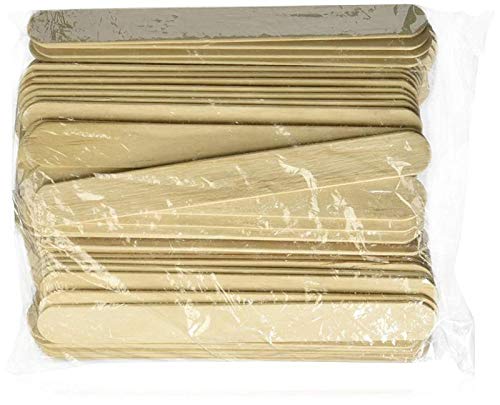 Product Cover Rayson Wax Sticks 100 Pieces Large Wood Spatulas Waxing Craft Sticks Applicators for Hair Removal Eyebrow and Body