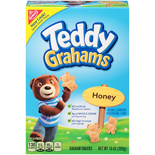 Product Cover Honey : Teddy Grahams Crackers, (Honey, 10-Ounce Boxes, 6-Pack)