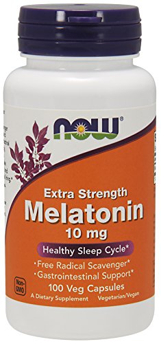 Product Cover NOW Supplements, Melatonin, Extra Strength 10 mg, 100 Veg Capsules