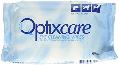 Product Cover Optixcare 50 Count Eye Cleaning Wipes for Animals