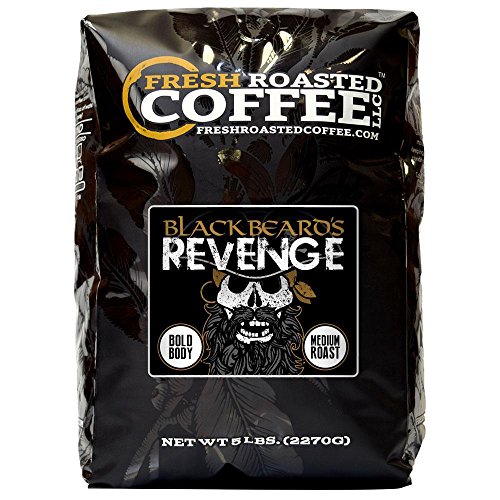 Product Cover 5 Lb. Bag, Blackbeard's Revenge, Whole Bean Coffee, Fresh Roasted Coffee LLC.