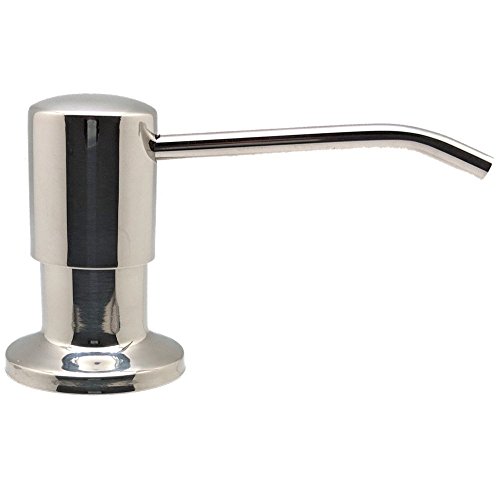 Product Cover Ultimate Kitchen - Stainless Steel Sink Soap Dispenser (Polished Finish) - 17 OZ Bottle - 3.15 Inch Threaded Tube for Granite Installs- 5-Year Replacement Warranty - Your Best Choice!
