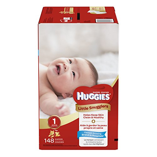Product Cover Huggies Little Snugglers Baby Diapers, Size 1, 148 Count, GIANT PACK (Packaging May Vary)