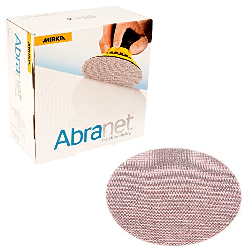Product Cover Mirka 9A-232-220 5-Inch 220 Grit Mesh Abrasive Dust Free Sanding Discs, Box of 50 Discs