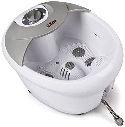 Product Cover All in one Large Safest foot spa bath massager w/heat, HF vibration, O2 bubbles, red light FB09