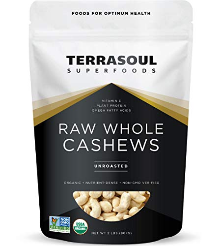 Product Cover Terrasoul Superfoods Organic Raw Whole Cashews, 32 oz./2lb