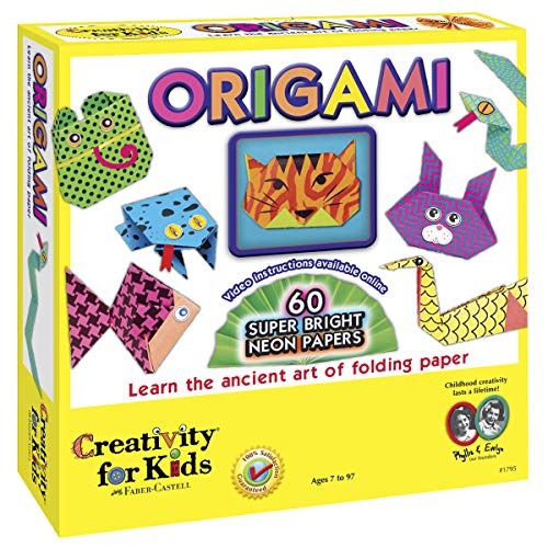 Product Cover Creativity for Kids Origami - Origami for Beginners, 60 Bright Origami Papers