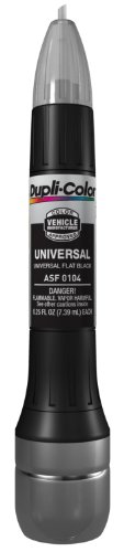 Product Cover Dupli-Color ASF0104 Universal Flat Black Exact-Match Scratch Fix All-in-1 Touch-Up Paint - 0.5 oz.