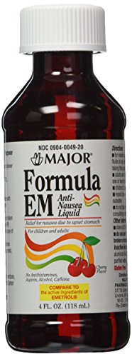 Product Cover 2 Pack of Formula EM 4oz Liquid For Nausea & Upset Stomach Cherry Flavored *Compare to Emetrol and Save*