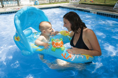 Product Cover Poolmaster Mommy and Me Swimming Pool Baby Rider, 1 Child